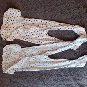 Primary cotton onsie pajamas selling as a set for $20